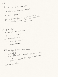Math Proofs & Exercises: Odd Integers, Pigeonhole Principle