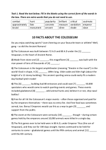 10 Facts About the Colosseum Worksheet