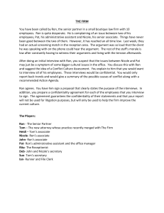 The Firm: Workplace Conflict Case Study