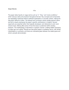 Academic Paper Critique: Vague Terms & Methodology Issues