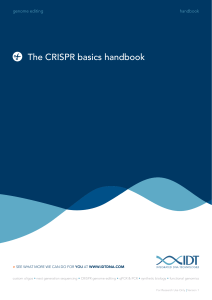 The CRISPR Basics Handbook - IDT