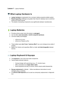 Laptop Hardware Lesson 1: Components & Upgrades