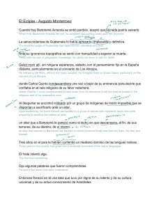 El Eclipse de Augusto Monterroso: Resumen y An&aacute;lisis