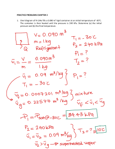 Thermodynamics Practice Problems Chapter 3