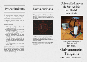 Manual de Laboratorio: Galvan&oacute;metro Tangente