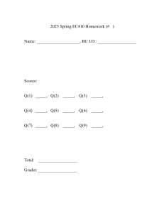 2025 Spring EC410 Homework: Transformers & Semiconductors
