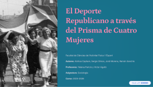 Deporte Republicano y Mujeres: Un An&aacute;lisis Hist&oacute;rico