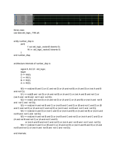 VHDL Code for 7-Segment Display Driver