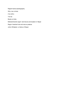 List of Books: Autobiographies, Hinduism, Nepalese History