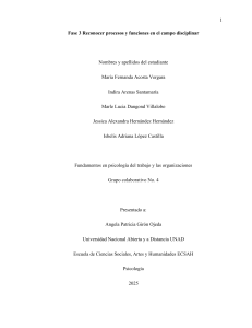 Fase 3: Reconocer procesos y funciones en psicolog&iacute;a del trabajo