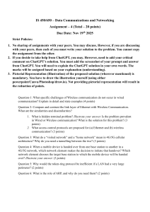 Data Communications and Networking Assignment 4 Questions