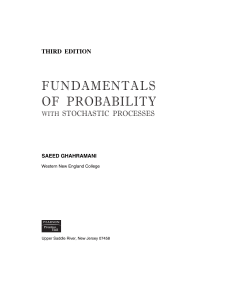 Fundamentals of Probability with Stochastic Processes Textbook