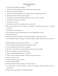 Economics Study Guide Unit 1