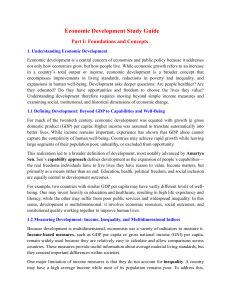 Economic Development Study Guide: Foundations & Concepts