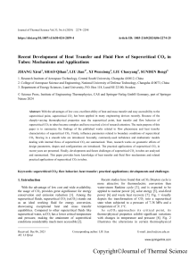 Supercritical CO2 Heat Transfer in Tubes: Mechanisms & Applications