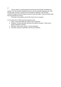 MIPS Assembly & Compilation Process