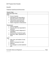 DAP Progress Note Template
