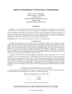 Improved Demodulator for Deep Space Communication