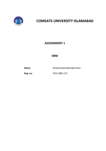 University ERM Assignment: Workplace Behavior & HR Analysis